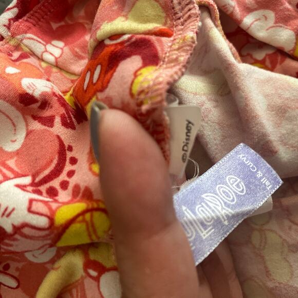 LuLaRoe X Disney T&C Red Multicolor Mickey Mouse Leggings Women Sz S - Picture 4 of 7